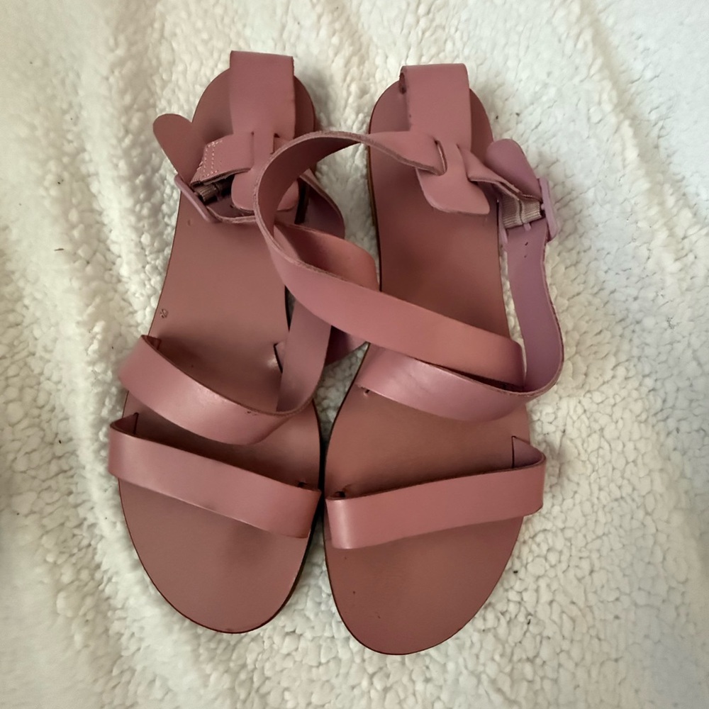 Everlane pink strappy sandals